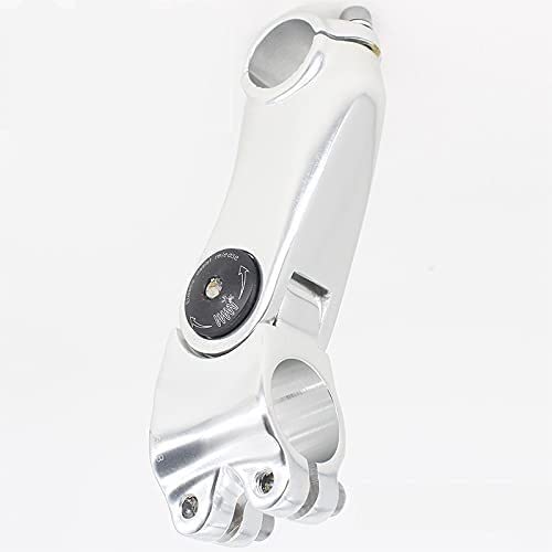 ZECHAO Mountain Bike Road Bike Stem 25.4mm,Height Adjustable Stem Aluminum Alloy 25.4 * 95/25.4 * 110mm Bike Stem Bike Stem (Color : Silver, Size : 25.4x110mm)