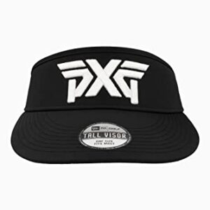 PXG Lightweight Prolight Tour Visor, UPF 50+ Sun Protection, Superior Odor-Free Cooling Fabric, Adjustable Sliding Buckle Closure - Black