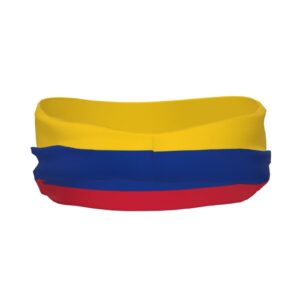 Colombia Flag Sports Headbands Unisex Yoga Non-Slip Quick-Drying Workout Hairband