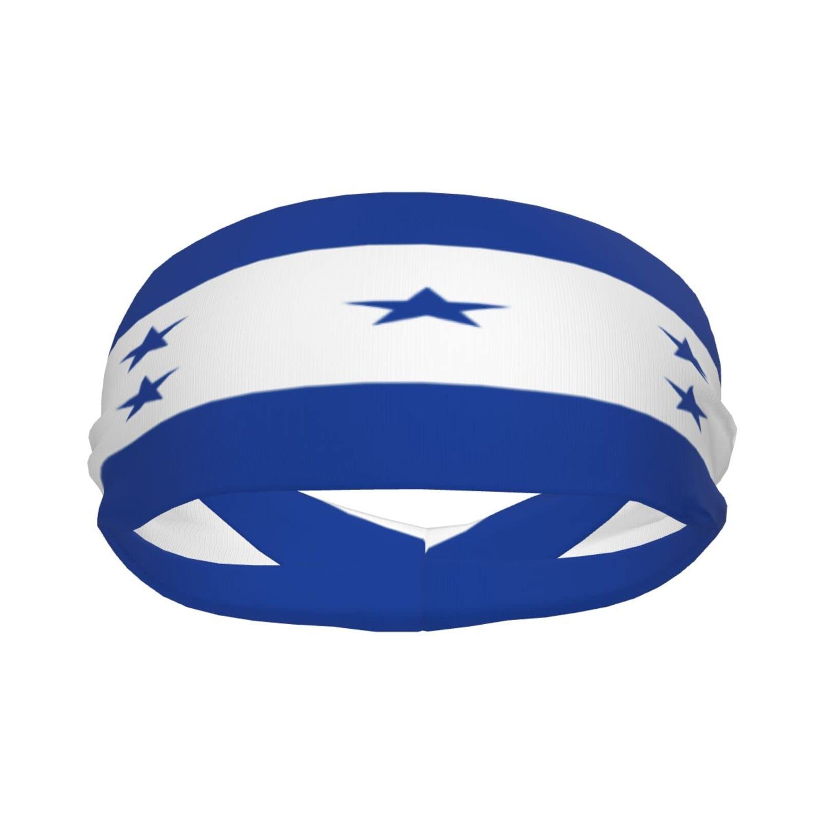 Honduras Flag Sports Headbands Unisex Yoga Non-Slip Quick-Drying Workout Hairband