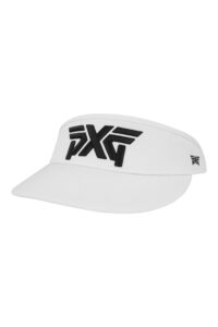 pxg lightweight prolight tour visor, upf 50+ sun protection, superior odor-free cooling fabric, adjustable sliding buckle closure - white