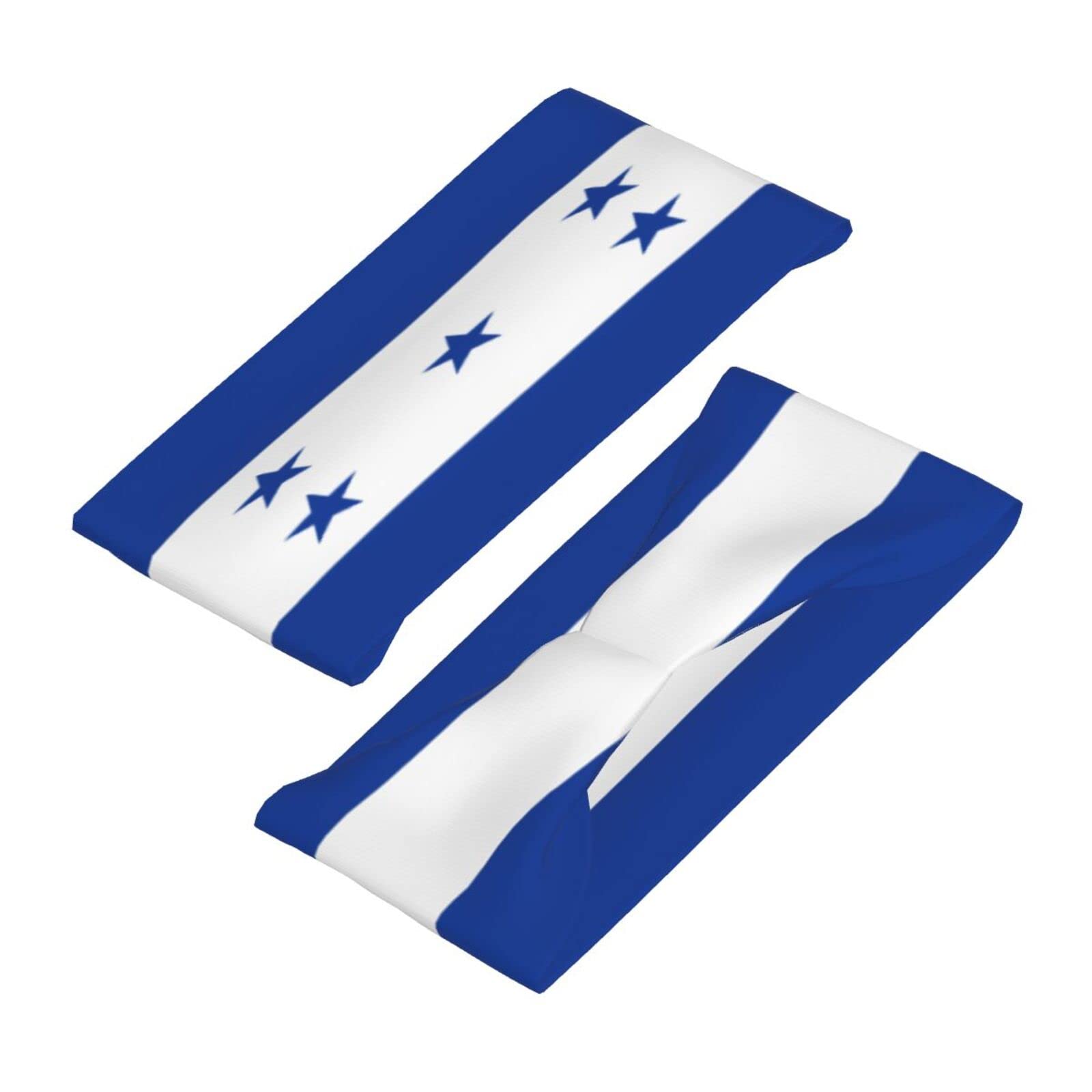 Honduras Flag Sports Headbands Unisex Yoga Non-Slip Quick-Drying Workout Hairband