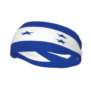 honduras flag sports headbands unisex yoga non-slip quick-drying workout hairband