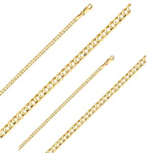 TGDJ 10k Yellow Solid Gold Cuban Chain Necklace, 2.0 mm | Gold Jewelry for Men and Women (18IN)