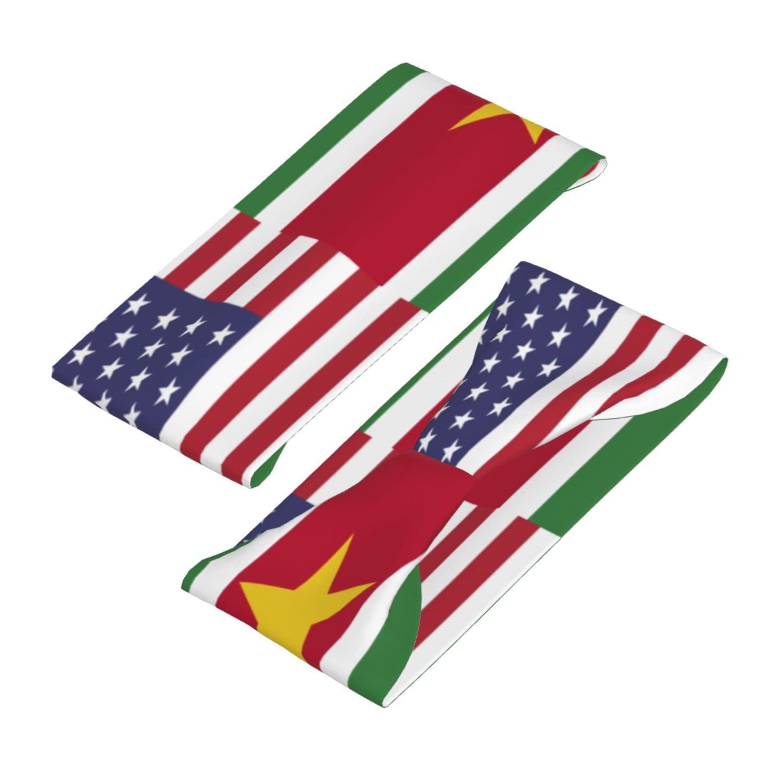 America Suriname Friendship Flag Sports Headbands Unisex Yoga Non-Slip Quick-Drying Workout Hairband