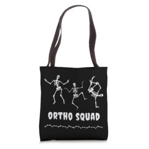 ortho squad orthopedic nurse surgeon orthopedist doctor goth tote bag