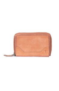 frye melissa stacked wallet, pink taupe