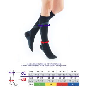 Neo-G Athletic Compression Socks for Sports & Active Lifestyles, Black