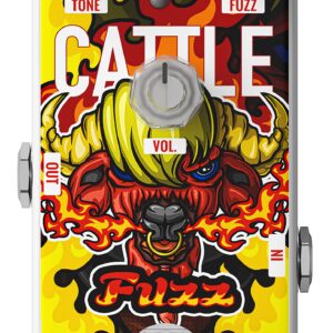 AZOR Fuzz Pedal Cattle Analog Guitar Effect Classic Stylish Pedal for Electric Guitar True Bypass