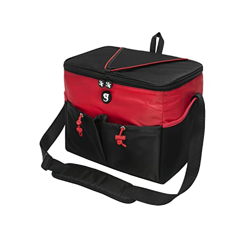 geckobrands Large Removable Hardliner Tote Cooler – Holds Up to 24 Cans or 15 Bottles, 5 Pockets/2 Neoprene, Easy Access Lid