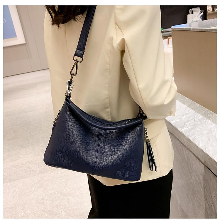 Genuine Leather Crossbody Bags for Women Hobo Purses and Handbags Ladies Shoulder Crossbody Purse