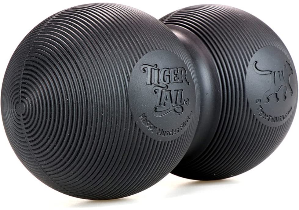 Tiger Tail Tiger Ball Large 8-Inch Peanut Foam Roller Double Ball: Self-Help Body Massage Tool for Trigger Points and Muscle Knots