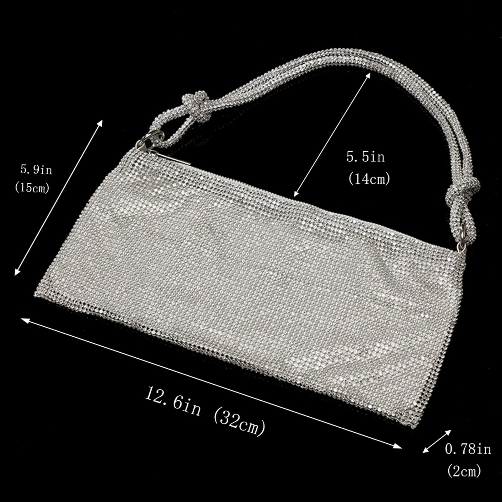 Rhinestone Purse Sparkly Bag Crystal Evening Clutch Bag for Women Evening Prom Rhinestone Handbag Bling Hobo Bag