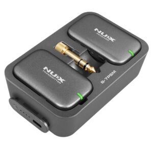 NUX B-7PSM 5.8 GHz Wireless In-Ear Monitor System, Stereo IEM,Charging Case Included, Stereo audio transmitting, Designed for Live Shows and Band Rehearsals,not Suitable for Personal Silent Practice