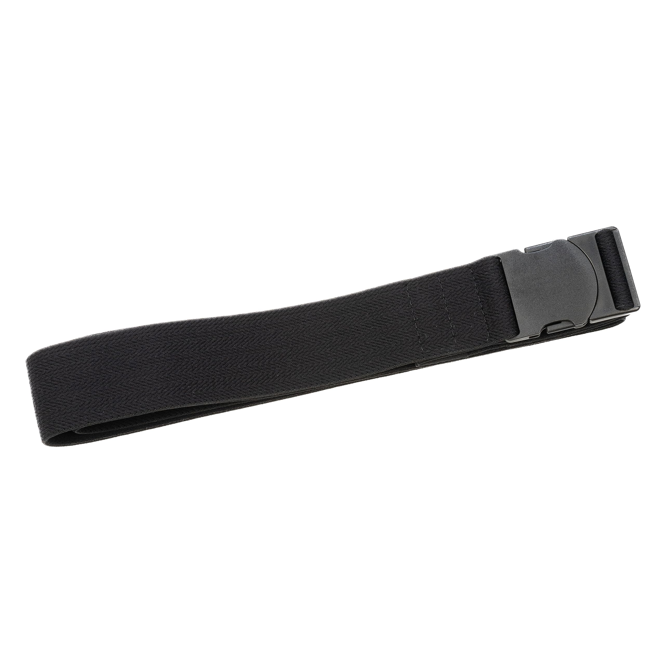 ENOUT Stretch Belts | Elastic Nylon | Easy Adjustable Buckle | Comfort Fit (Black)