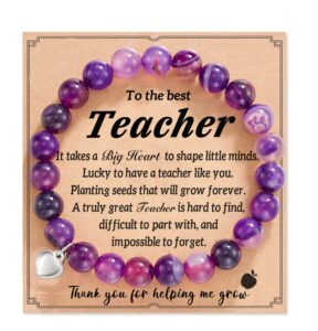 hgdeer teacher valentine gift, teacher gifts for women, teacher valentine gifts, birthday appreciation retirement end of year gift for teacher-purple