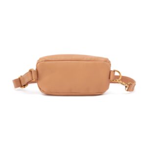 HOBO Fern Belt Bag for Women, Convertible Crossbody and Shoulder Bag, Sandstorm Beige