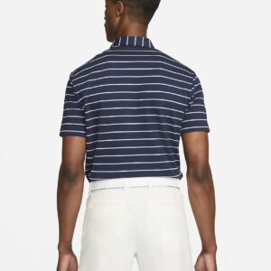 Nike Dri-FIT Player Men's Striped Golf Polo (as1, Alpha, l, Regular, Regular, Obsidian/Brushed Silver)