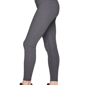 RBX Women's Buttery Soft Squat Proof Legging Space Dye Legging Heathered Grey/Black XS