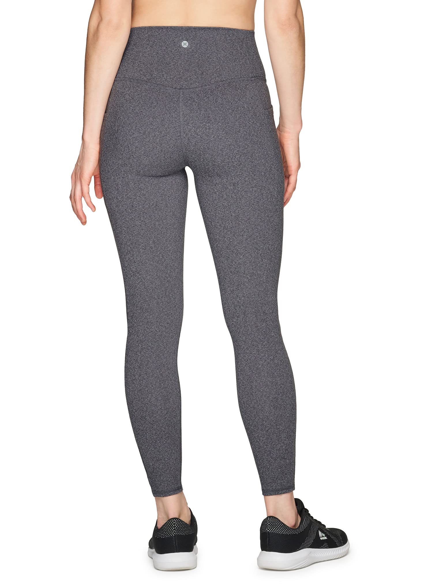 RBX Women's Buttery Soft Squat Proof Legging Space Dye Legging Heathered Grey/Black XS