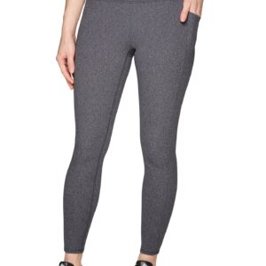 RBX Women's Buttery Soft Squat Proof Legging Space Dye Legging Heathered Grey/Black XS