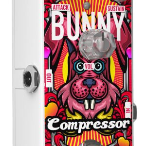 AZOR Compressor Pedal Bunny Low Noise Compression Guitar Effect Pedal for Electric Guitar & Bass True Bypass AP510