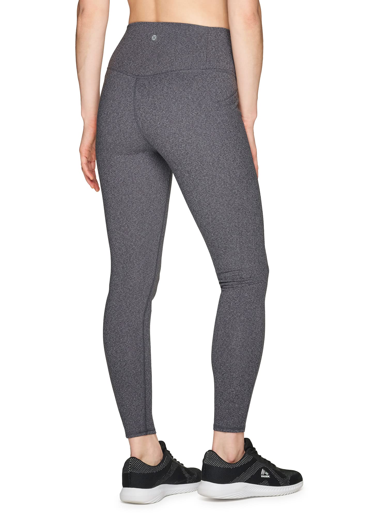 RBX Women's Buttery Soft Squat Proof Legging Space Dye Legging Heathered Grey/Black XS