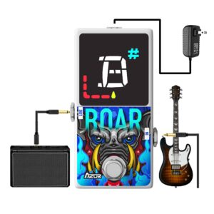 AZOR Tuner Pedal Boar Chromatic Guitar Deluxe Tuner Pedal High Precision for Guitar and Bass True Bypass AP512