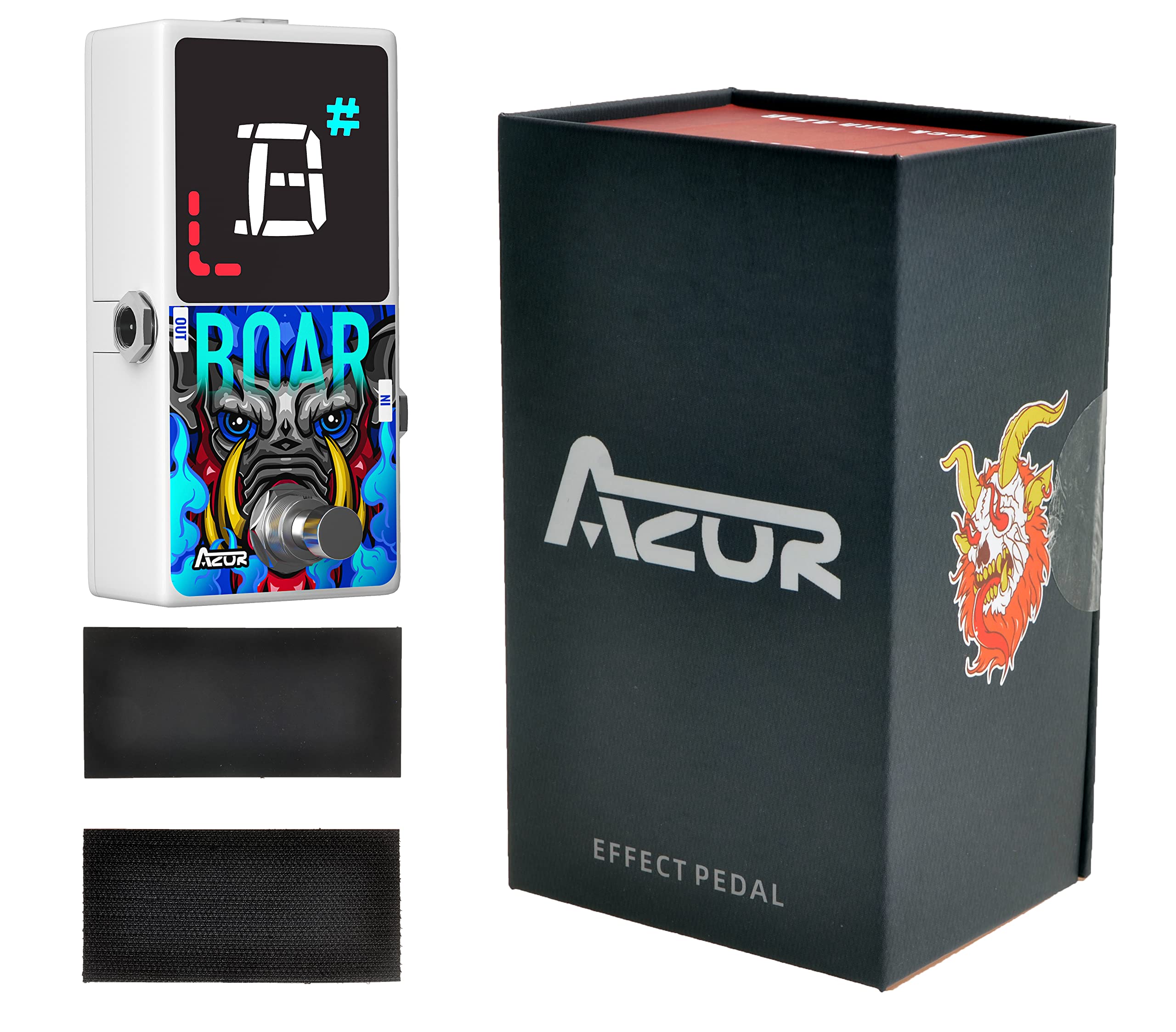 AZOR Tuner Pedal Boar Chromatic Guitar Deluxe Tuner Pedal High Precision for Guitar and Bass True Bypass AP512