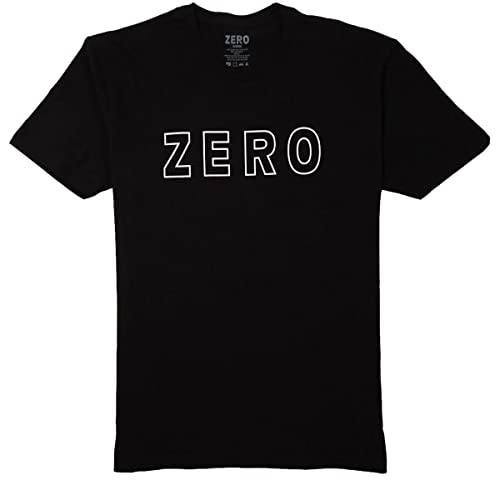 Zero Skateboards Army Outline T-Shirt, Black, Large