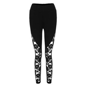 Aniywn Womens Plus Size Yoga Pants Slim Fit Printing Elastic Casual Workout Running Fitness Leggings Pants