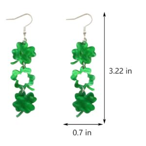 St Patricks Day Earrings St. Patrick's Day Earrings for Women Shamrock Dangle Earrings St. Patrick's Day Accessories Jewelry