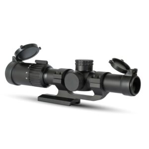 Monstrum Banshee 1-6x24 LPVO Rifle Scope with Offset Scope Mount | Black | MX1 Reticle