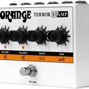 Orange Amps Terror Stamp 20W Hybrid Valve Solid State Guitar Amp Bundle w/Pig Hog Woven Instrument Cable, 2 x Pedal Patch Cables, Power Supply and Liquid Audio Polishing Cloth (6 Items)