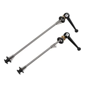 gafoki bike wheel hub skewers 1 pair mountain practical skewers bicycles portable release hub alloy titanium for wheel qr quick bmx bike road mtb bike quick release skewer