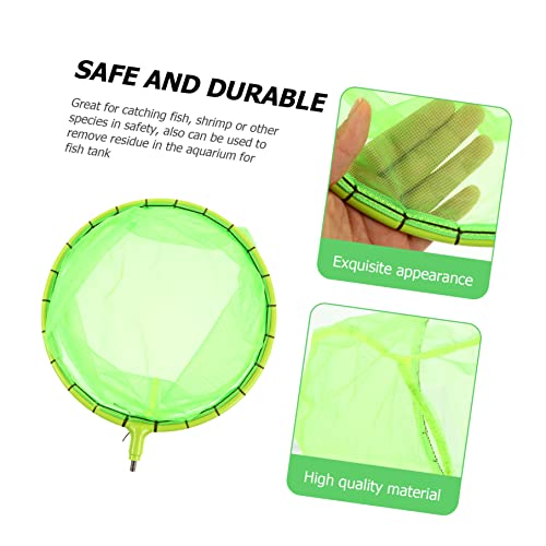 Tools 1pc Without Freshwater Mesh Green Bait Catcher Dip Fishing Saltwater Pouch Pole Net Accessory Head Bag Replacement Removable for Supplies Cm Handle Fluorescent Fishing Tool