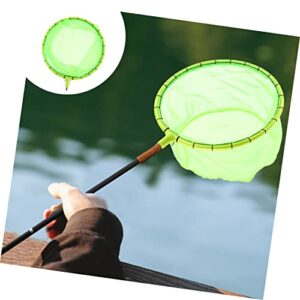 Tools 1pc Without Freshwater Mesh Green Bait Catcher Dip Fishing Saltwater Pouch Pole Net Accessory Head Bag Replacement Removable for Supplies Cm Handle Fluorescent Fishing Tool