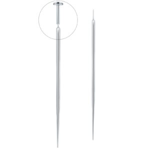 oveta 16g 18g threadless pin taper titanium piercing taper pin for threadless nostril ear lip piercing jewelry,2pcs