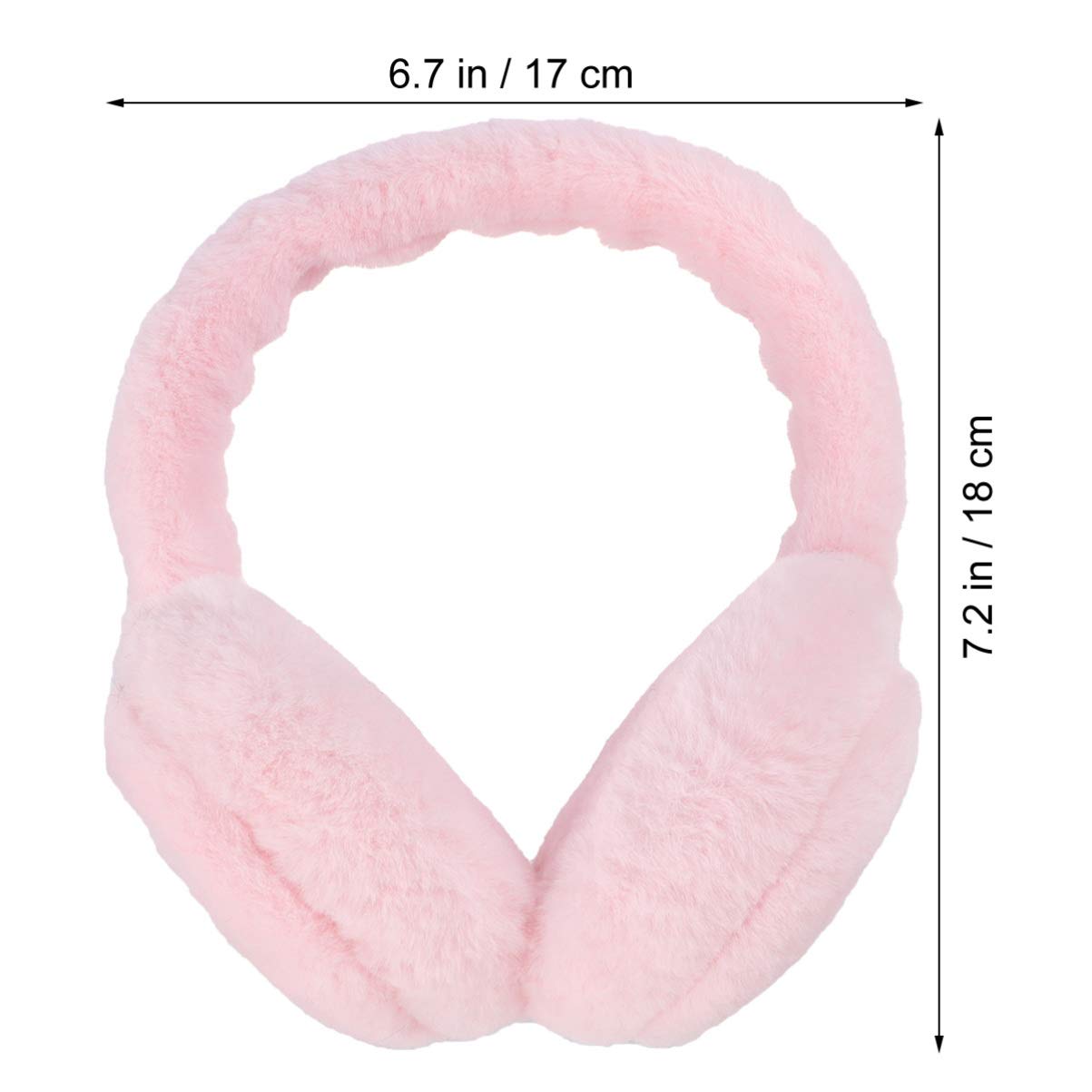 Ciieeo Ear Muffs Womens Winter Earmuffs Ear Warmers for Women Girls Outdoor Ear Covers Headband(Pink)