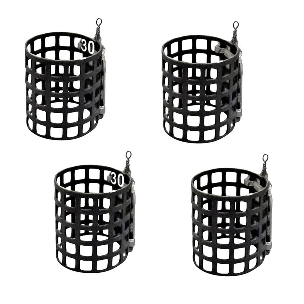 4pcs Fishing Carp Bait Steel Cage Feeder 30g - 1oz Basket Trap Lure Holder Fish Fishing Coarse Accessories Tackle