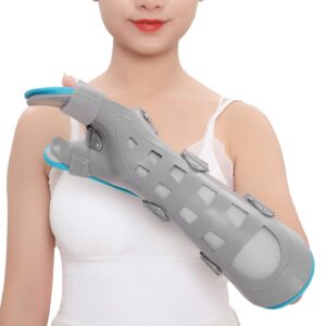 Resting Hand Splint, Wrist Support Brace Adjustable Hand Fracture Fixed Strap Sprain Carpal Tunnel Splint, Hand Tendinitis Pain Relief from Sports Injury Splint(Left)