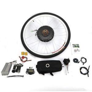 mignonnememe electric bicycle motor kit 48v 1000w 28" rear wheel powerful motor e-bike conversion kit w/lcd display for road bike