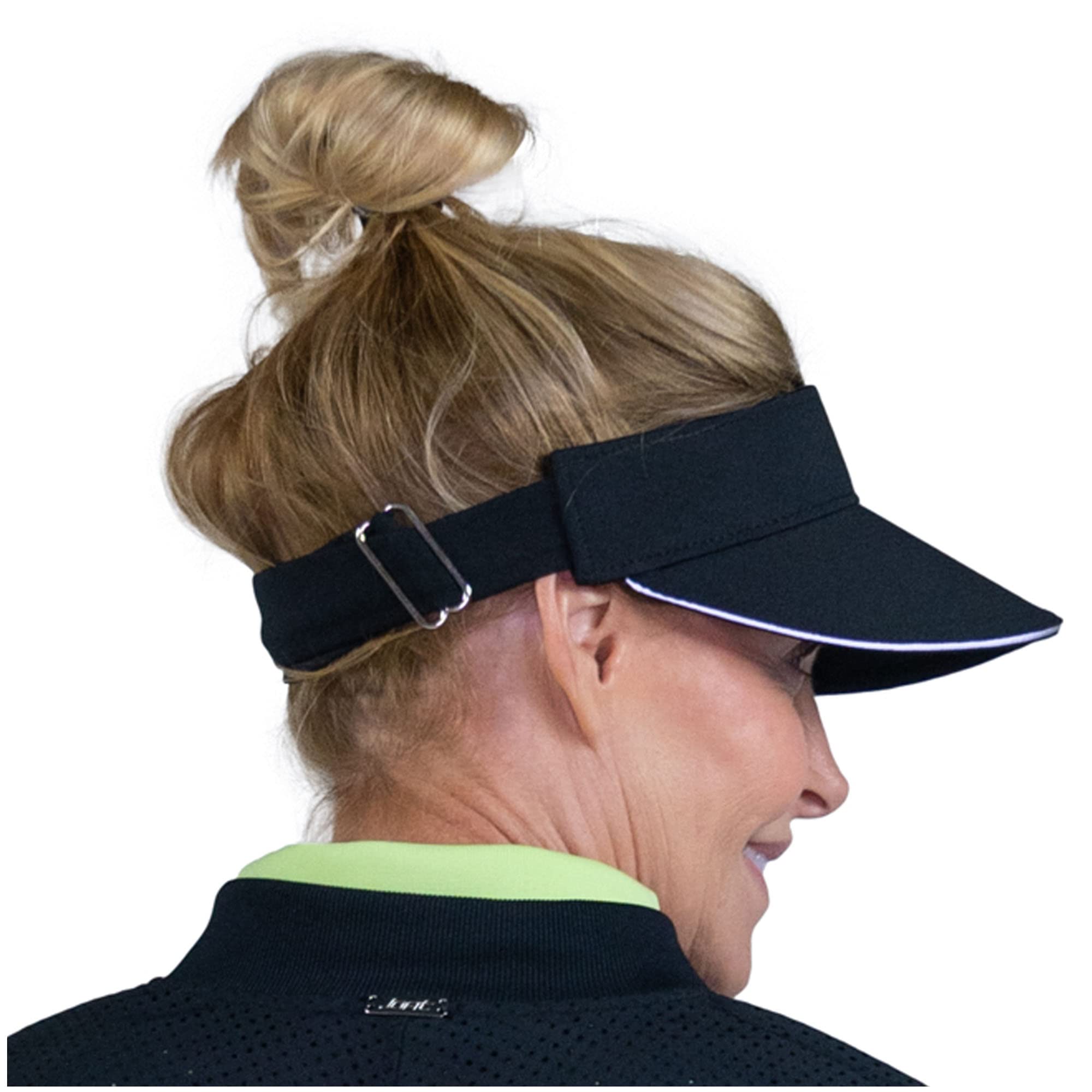 Jofit Apparel Women’s Athletic Clothing Jo Visor for Golf & Tennis, One Size, Black