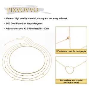 Fashion Crystal Belly Waist Chain - Bikini Layered Belly Chain for Women - Gold Rhinestone Diamond Body Waist Chain Jewelry (waist chain set gold)