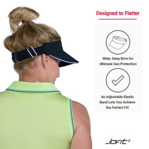 Jofit Apparel Women’s Athletic Clothing Jo Visor for Golf & Tennis, One Size, Black