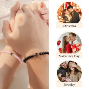 Tarsus Couples Gift Ideas Bracelets, Matching Bracelets for Couples Gifts Jewelry I Love You Gift for Him Her Boyfriend Girlfriend Valentines Christmas