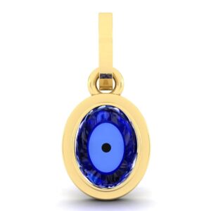 SirDaksh 5.25 Carat Blue Evil Eye Charms Pendants For Women's