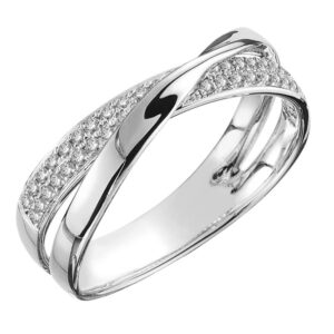 wdiyieetn fashion jewelry rhodium plated sterling silver infinity symbol shiny cubic zirconia crystal diamond criss cross wedding ring for women size 5-11 (10)