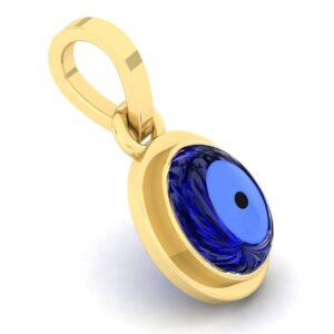 SirDaksh 5.25 Carat Blue Evil Eye Charms Pendants For Women's