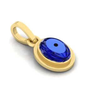 SirDaksh 5.25 Carat Blue Evil Eye Charms Pendants For Women's